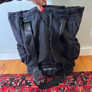 Beyond Yoga Black Drawstring Tote